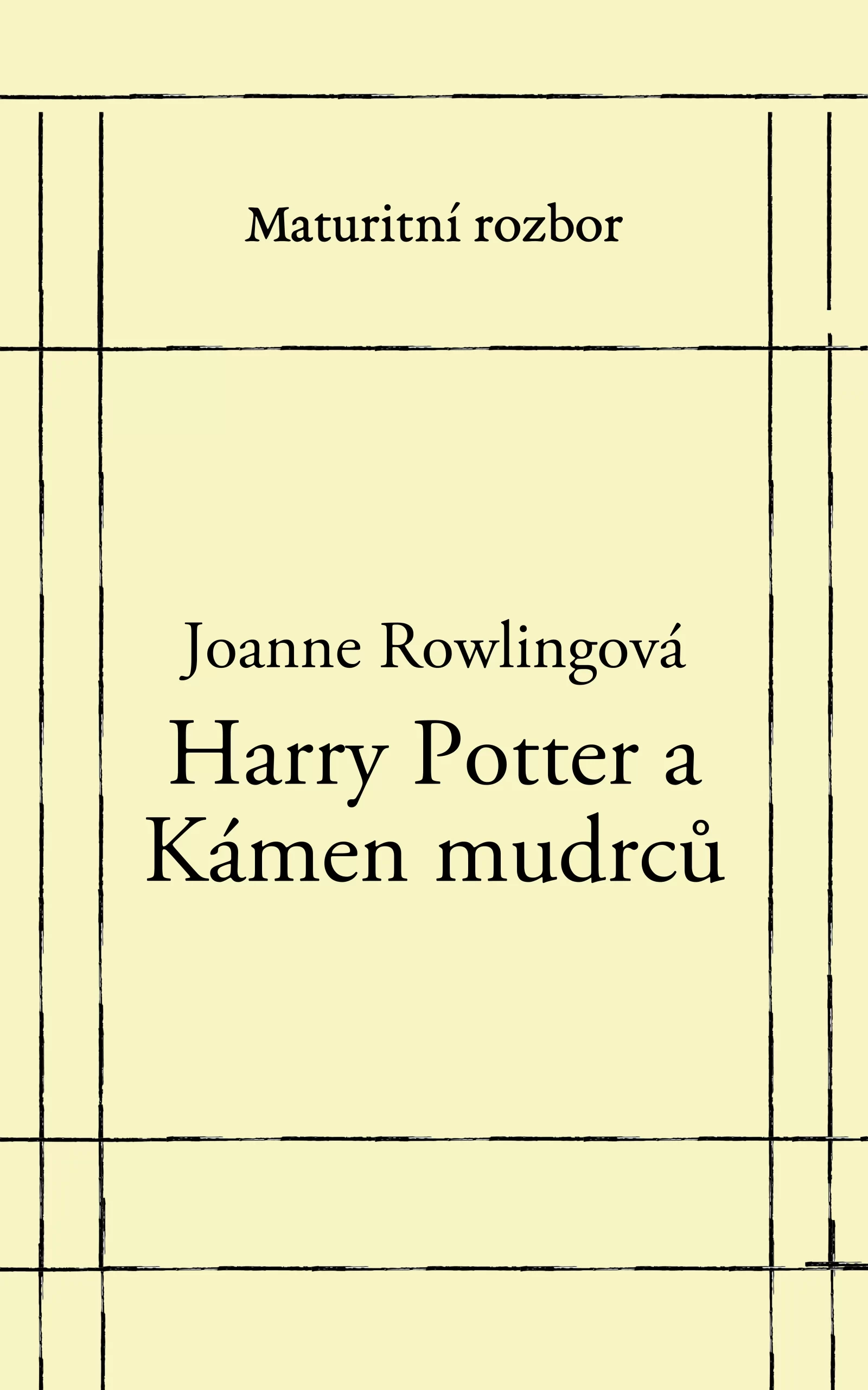 Harry Potter a Kámen mudrců - rozbor