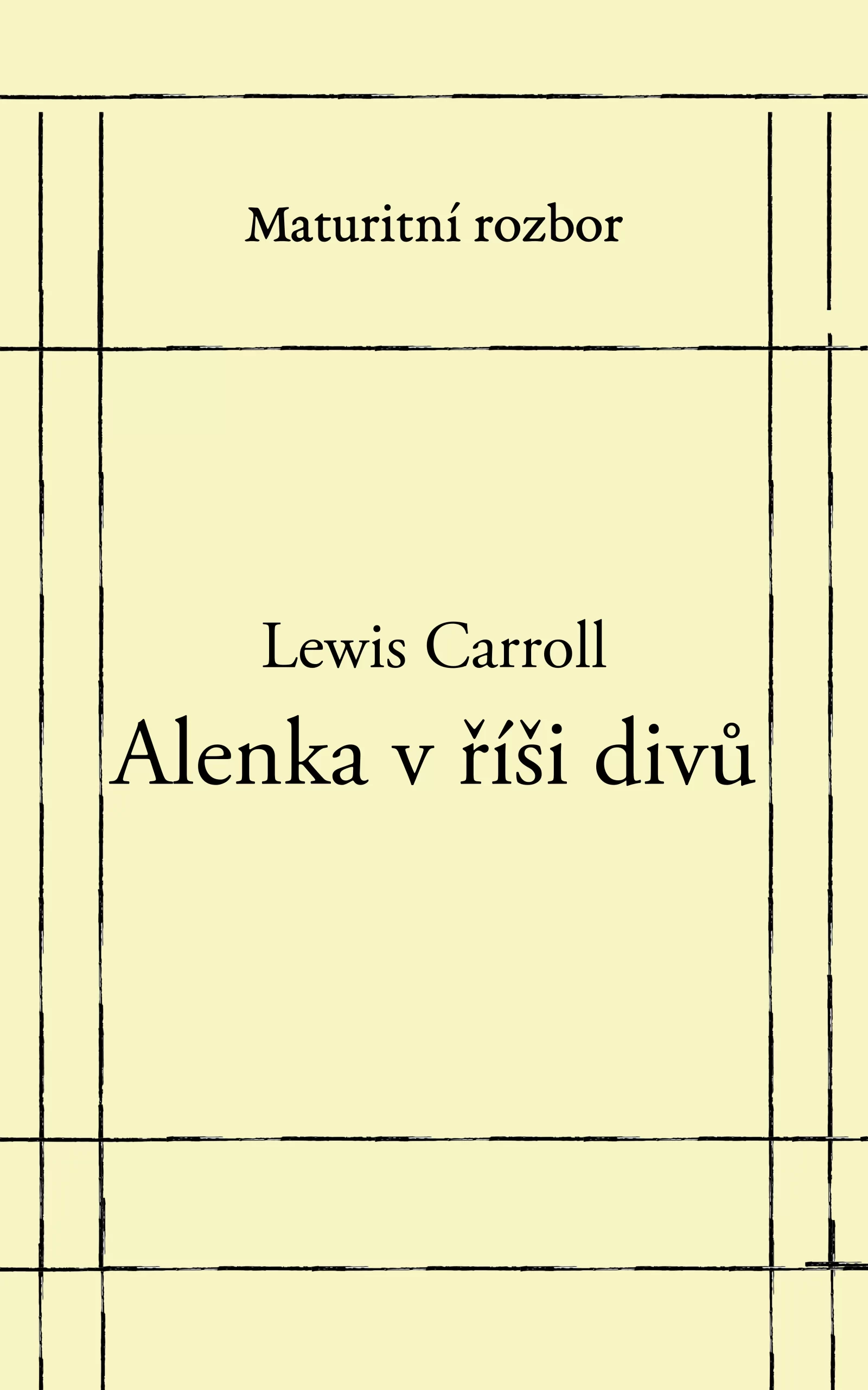 Alenka v říši divů - rozbor